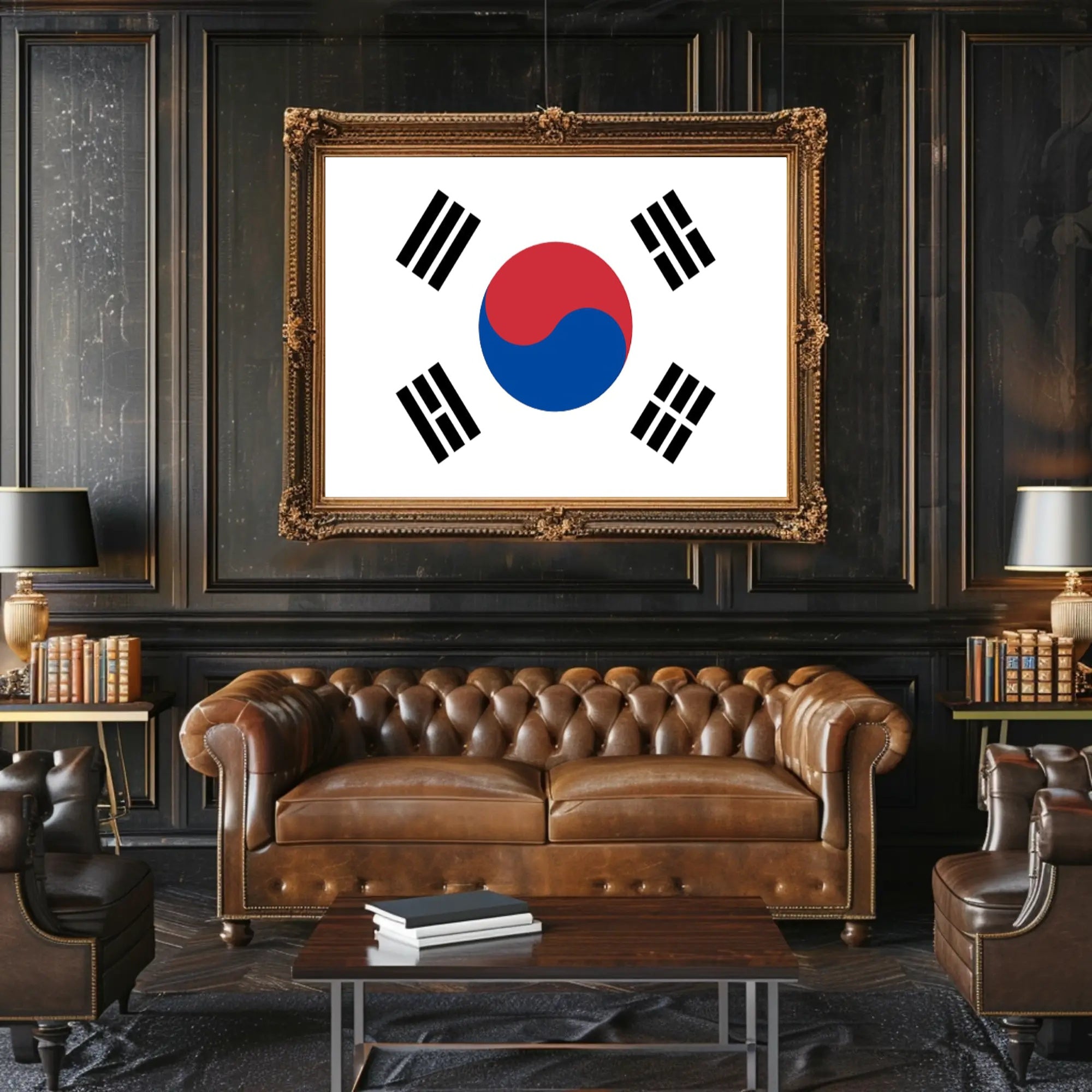 South Korean Taegeukgi National Flag Heritage Poster PosterGoat