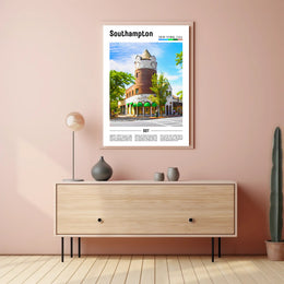 Southampton New York Architectural Elegance Travel Poster PosterGoat