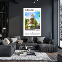 Southampton New York Architectural Elegance Travel Poster PosterGoat
