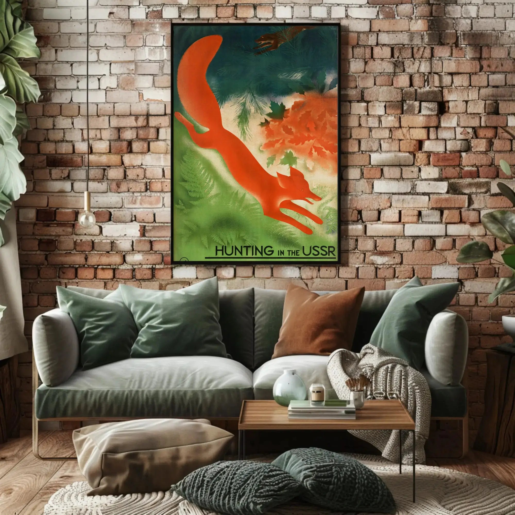 Soviet Era Hunting Adventure Propaganda Poster PosterGoat