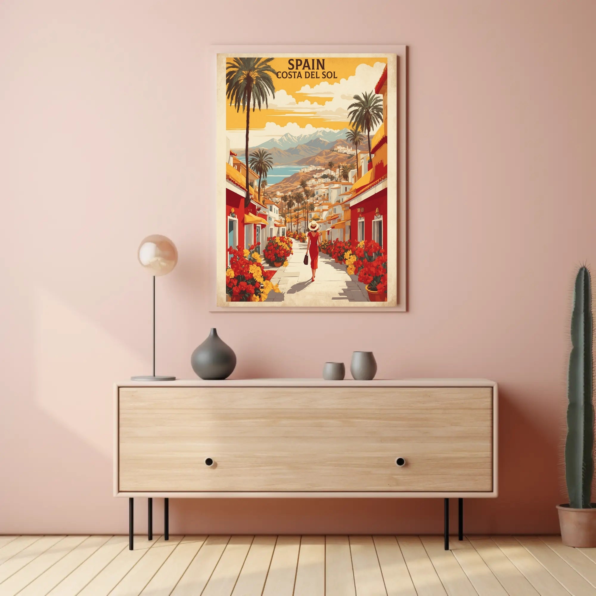Spain's Costa del Sol Travel Poster PosterGoat