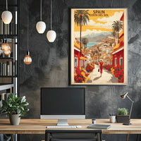 Spain's Costa del Sol Travel Poster PosterGoat