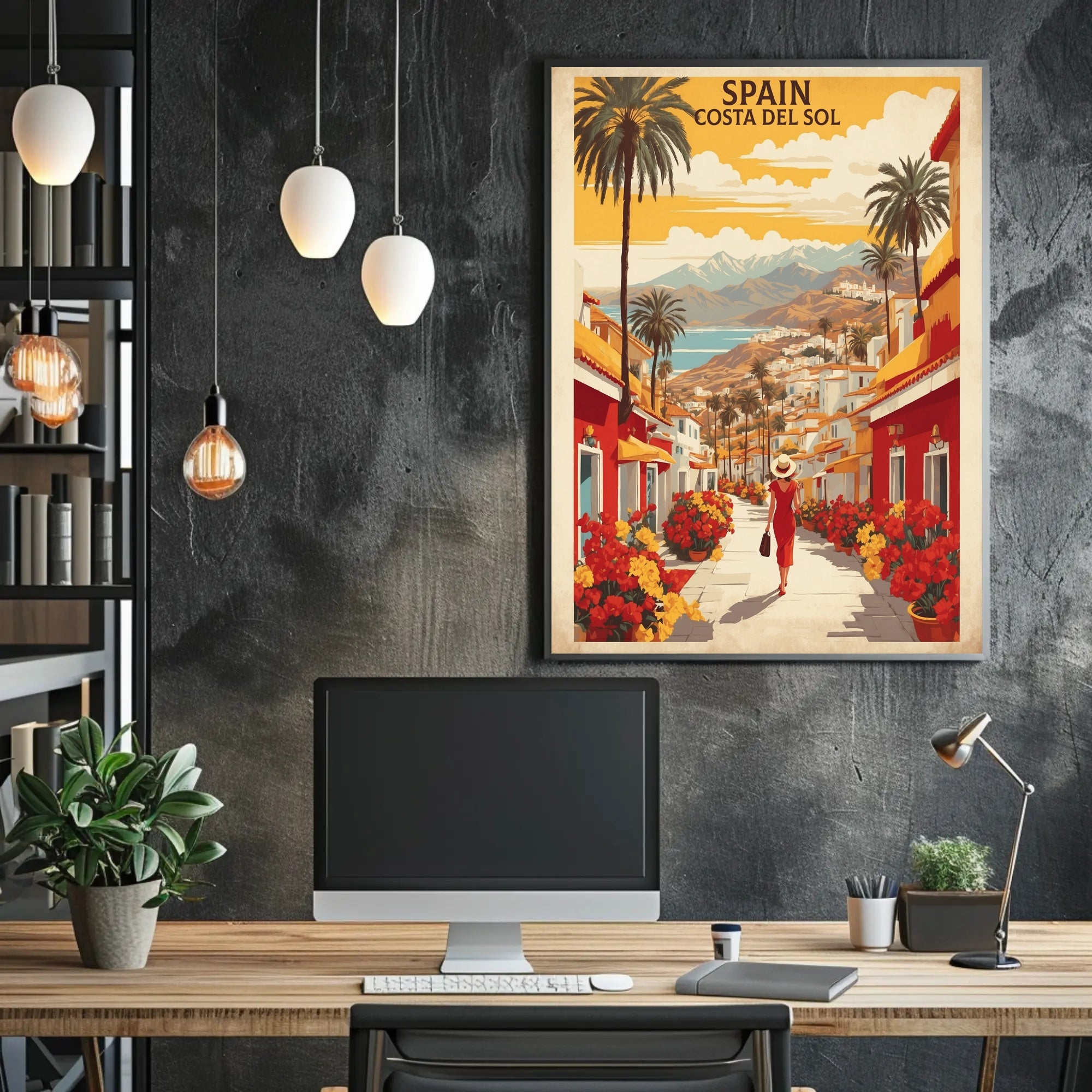 Spain's Costa del Sol Travel Poster PosterGoat