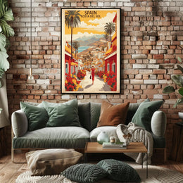 Spain's Costa del Sol Travel Poster PosterGoat