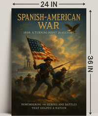 Spanish-American War 1898 Historical Poster PosterGoat