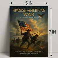 Spanish-American War 1898 Historical Poster PosterGoat