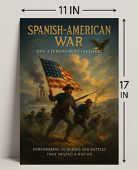 Spanish-American War 1898 Historical Poster PosterGoat