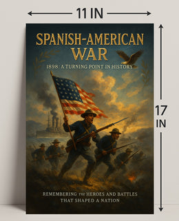 Spanish-American War 1898 Historical Poster PosterGoat