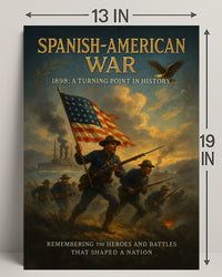 Spanish-American War 1898 Historical Poster PosterGoat