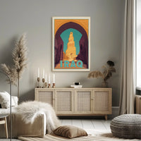 Spiraling Malwiya Tower Iraq Travel Poster PosterGoat