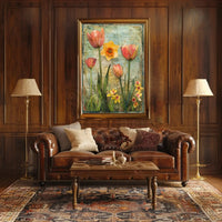 Spring Blossoms Artistry: Nature's Vibrant Whimsy Artistic Poster PosterGoat