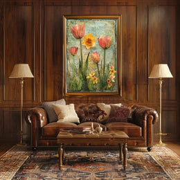 Spring Blossoms Artistry: Nature's Vibrant Whimsy Artistic Poster PosterGoat