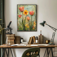 Spring Blossoms Artistry: Nature's Vibrant Whimsy Artistic Poster PosterGoat