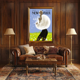 Spring Vibes Bright Dandelion Scene Artistic Poster PosterGoat