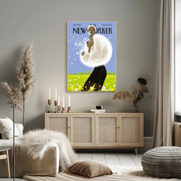 Spring Vibes Bright Dandelion Scene Artistic Poster PosterGoat