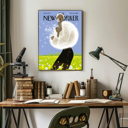 Spring Vibes Bright Dandelion Scene Artistic Poster PosterGoat