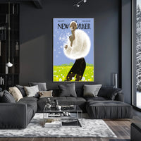 Spring Vibes Bright Dandelion Scene Artistic Poster PosterGoat