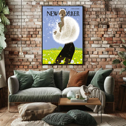 Spring Vibes Bright Dandelion Scene Artistic Poster PosterGoat