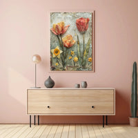 Springtime Flowers Artistic Collage Abstract, Artistic, or Pop Culture Poster PosterGoat