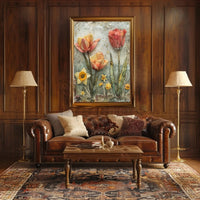 Springtime Flowers Artistic Collage Abstract, Artistic, or Pop Culture Poster PosterGoat