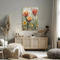 Springtime Flowers Artistic Collage Abstract, Artistic, or Pop Culture Poster PosterGoat