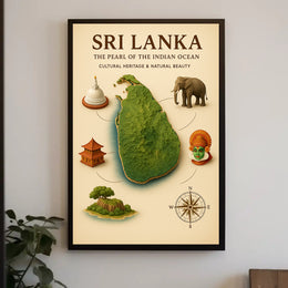 Sri Lanka The Pearl Of The Indian Poster PosterGoat