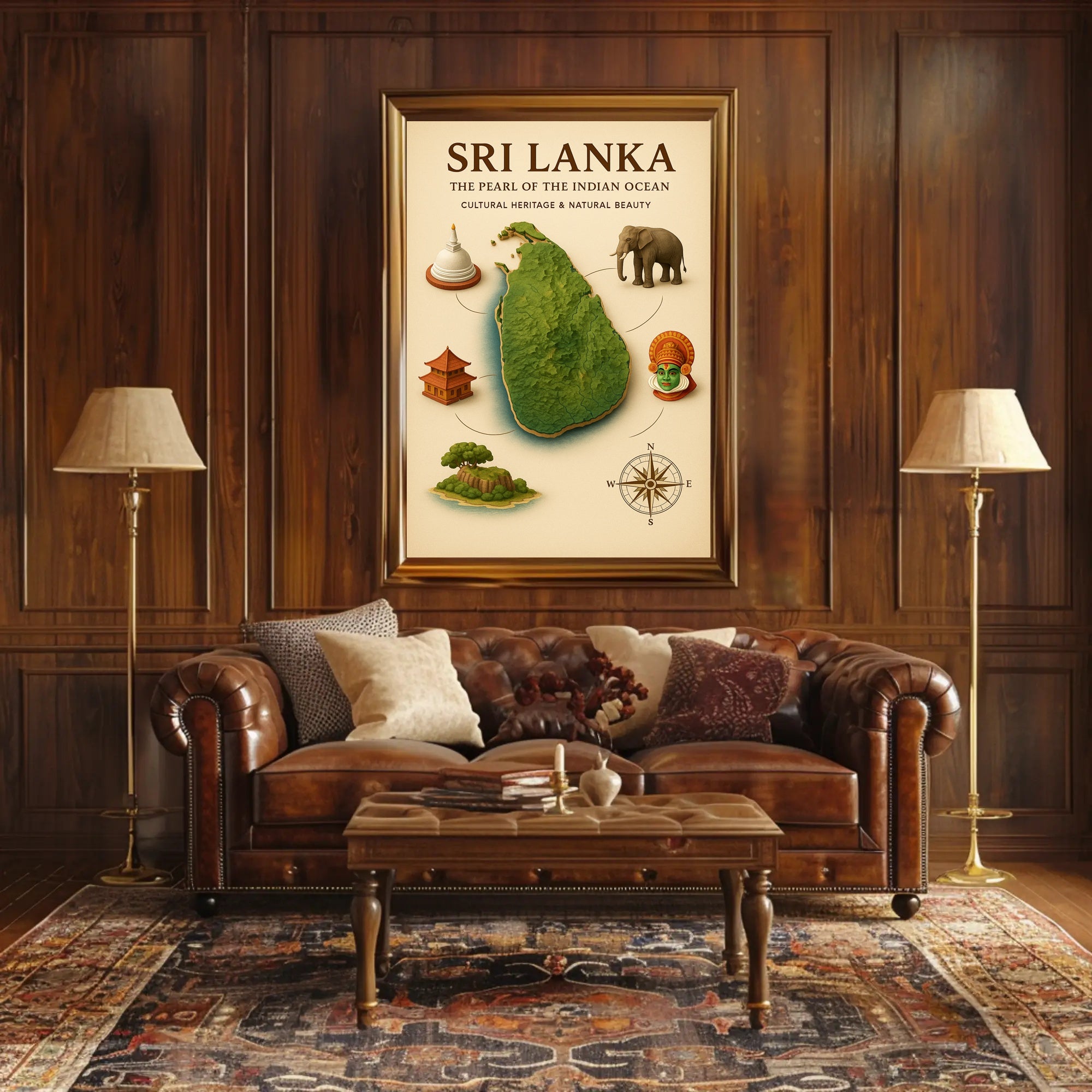 Sri Lanka The Pearl Of The Indian Poster PosterGoat