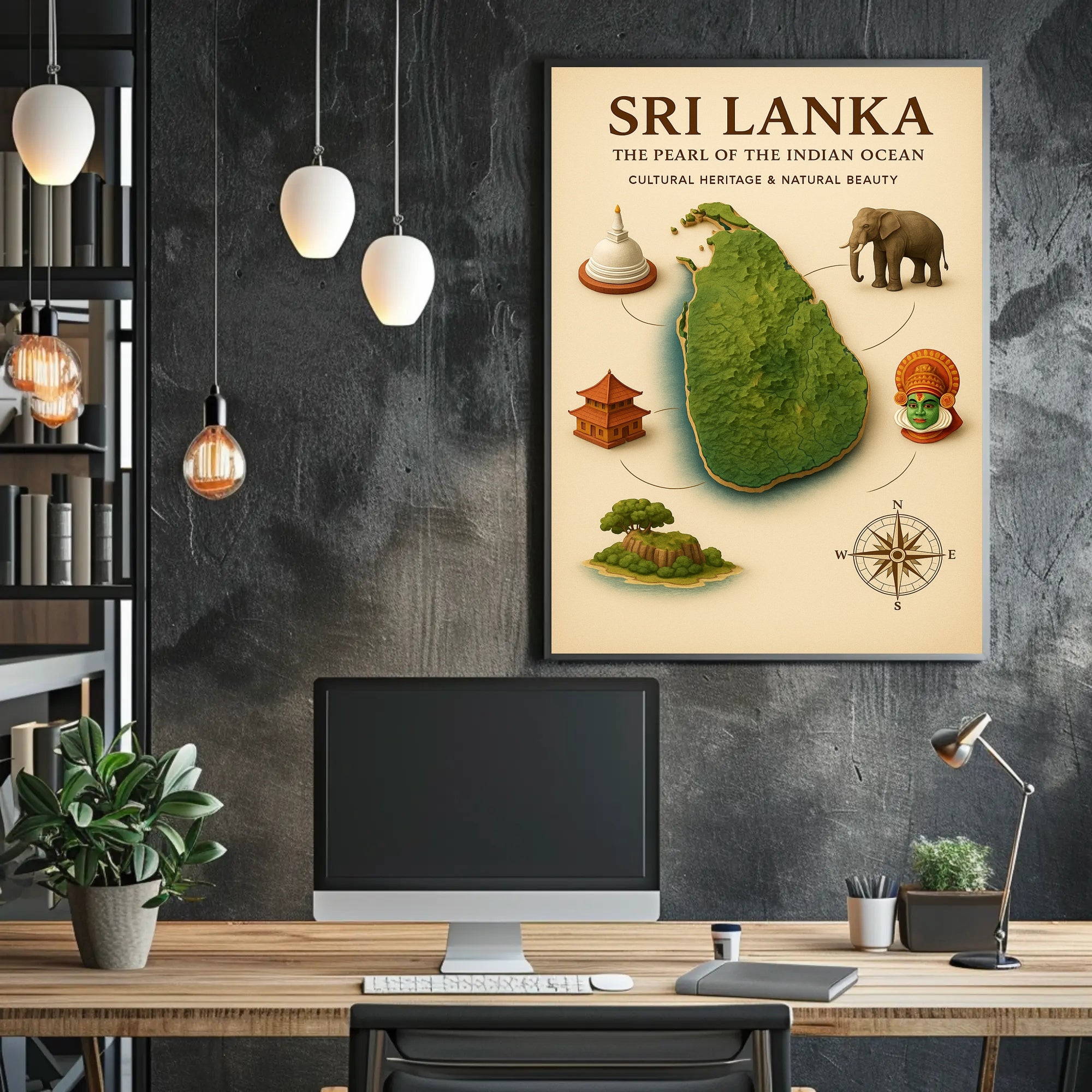 Sri Lanka The Pearl Of The Indian Poster PosterGoat