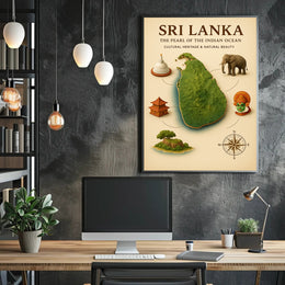 Sri Lanka The Pearl Of The Indian Poster PosterGoat