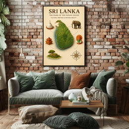 Sri Lanka The Pearl Of The Indian Poster PosterGoat