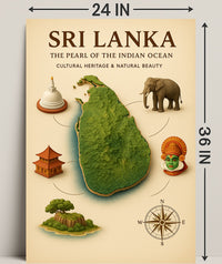 Sri Lanka The Pearl Of The Indian Poster PosterGoat