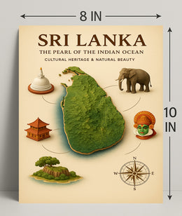 Sri Lanka The Pearl Of The Indian Poster PosterGoat