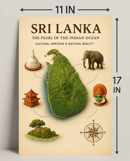 Sri Lanka The Pearl Of The Indian Poster PosterGoat