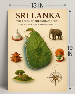 Sri Lanka The Pearl Of The Indian Poster PosterGoat