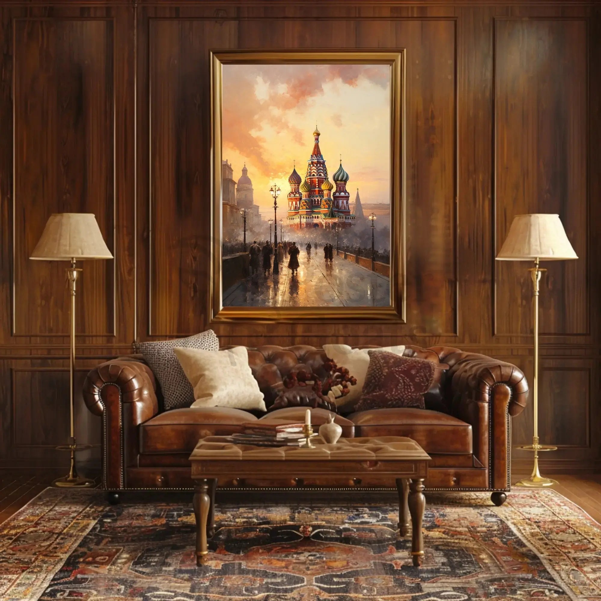 St. Basil's Cathedral Moscow Nostalgic Heritage Poster PosterGoat