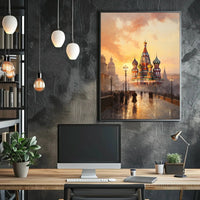 St. Basil's Cathedral Moscow Nostalgic Heritage Poster PosterGoat