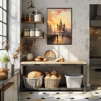 St. Basil's Cathedral Moscow Nostalgic Heritage Poster PosterGoat