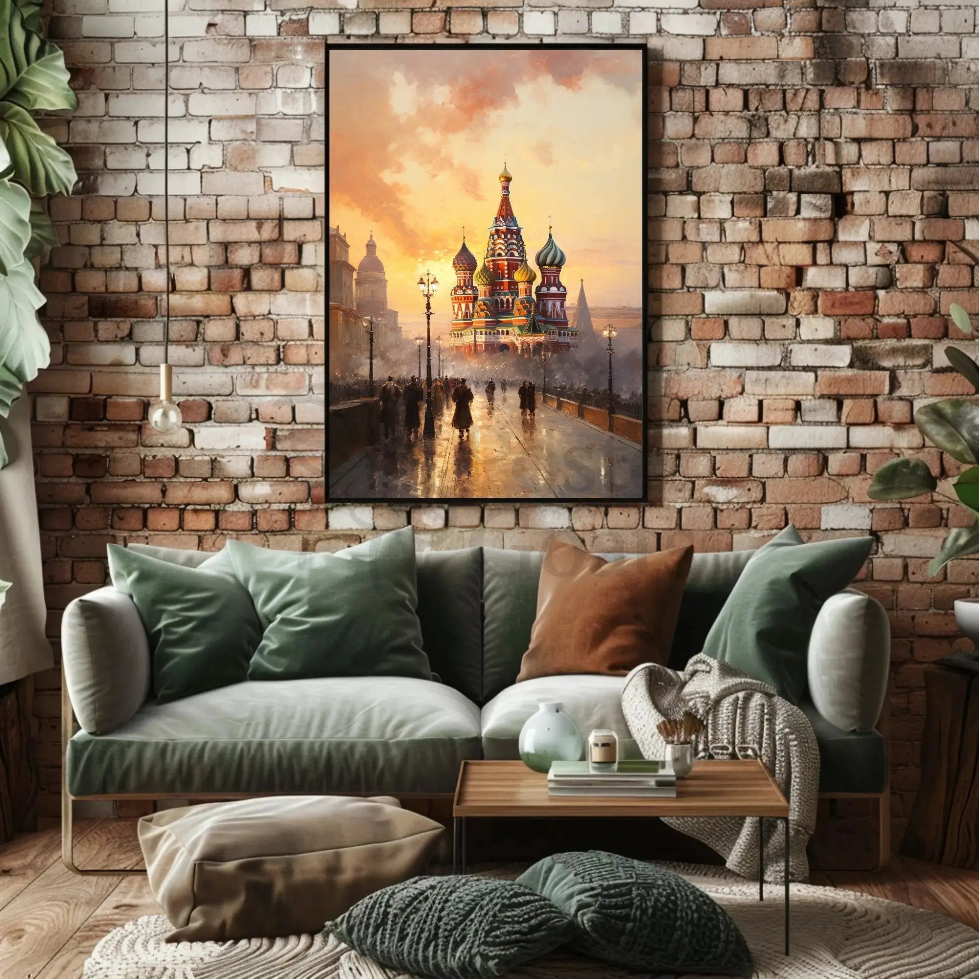 St. Basil's Cathedral Moscow Nostalgic Heritage Poster PosterGoat