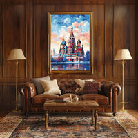 St. Basil’s Cathedral Whimsical Art Poster - Cultural or Heritage Poster PosterGoat