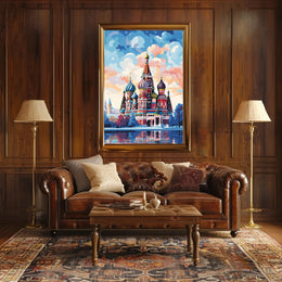 St. Basil’s Cathedral Whimsical Art Poster - Cultural or Heritage Poster PosterGoat