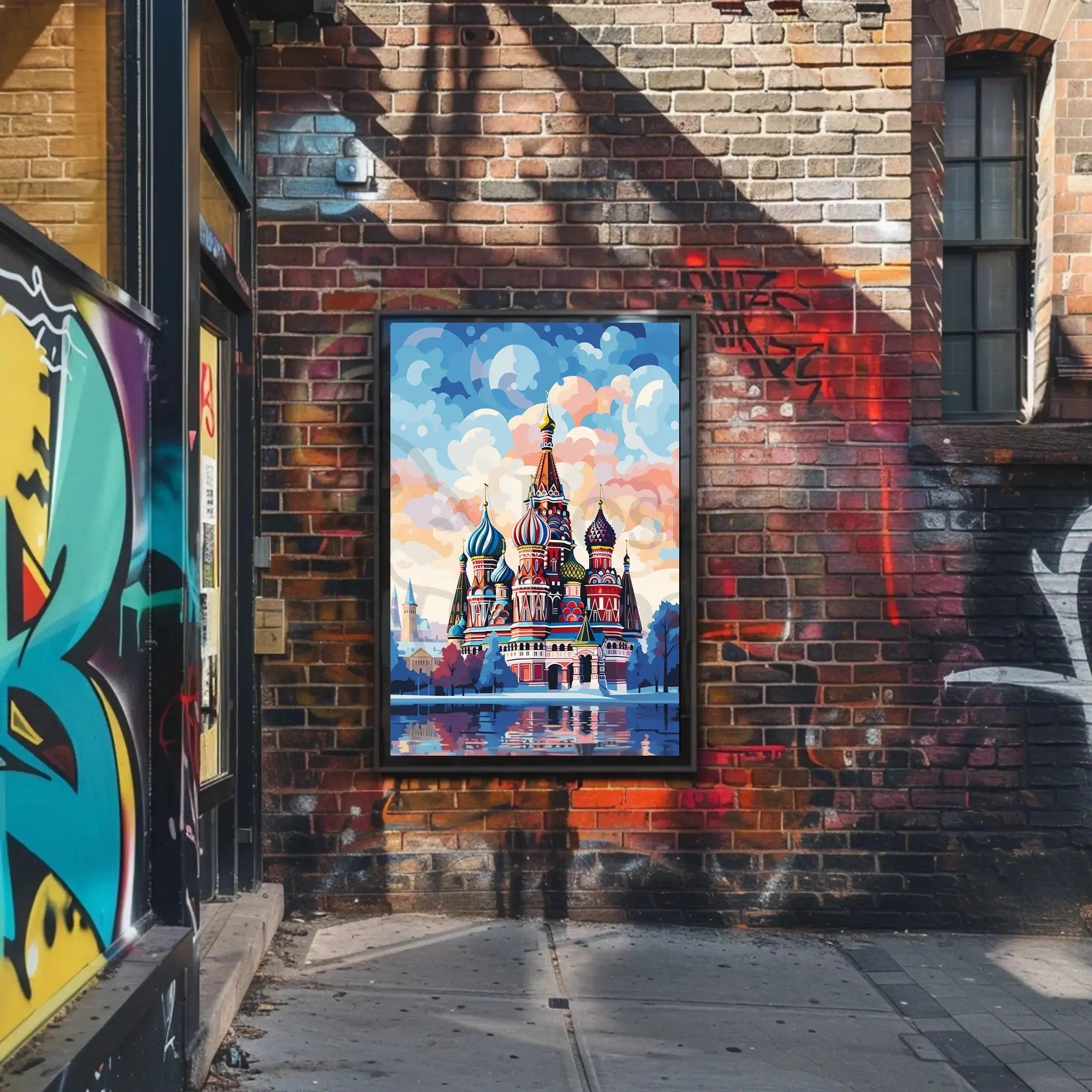 St. Basil’s Cathedral Whimsical Art Poster - Cultural or Heritage Poster PosterGoat