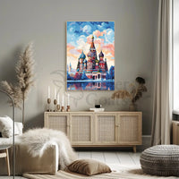 St. Basil’s Cathedral Whimsical Art Poster - Cultural or Heritage Poster PosterGoat