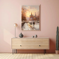 St. Basil's Cathedral Winter Scene Cultural Heritage Poster PosterGoat