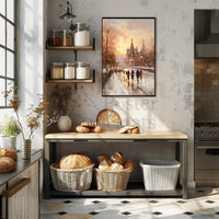 St. Basil's Cathedral Winter Scene Cultural Heritage Poster PosterGoat