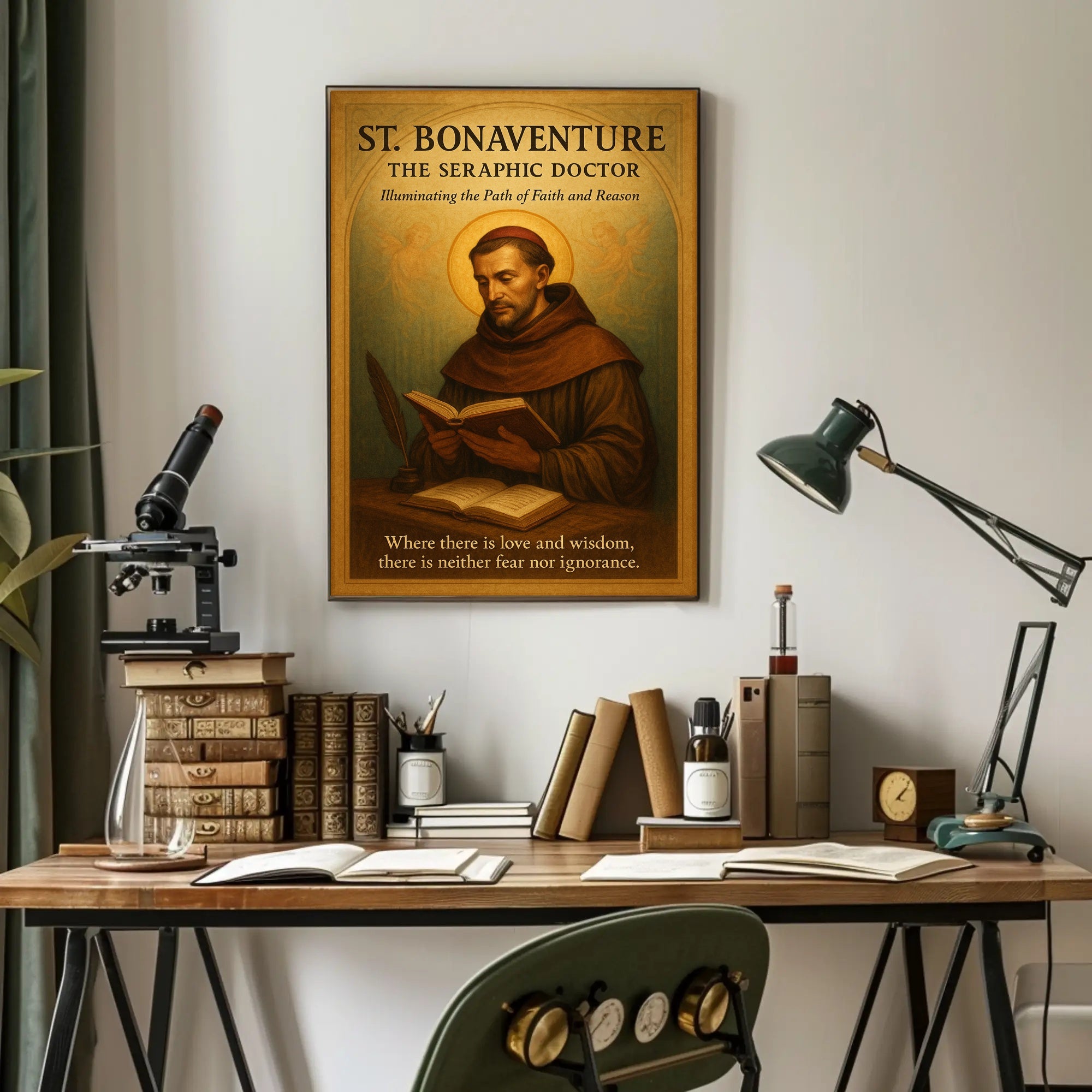 St. Bonaventure The Seraphic Doctor Poster PosterGoat