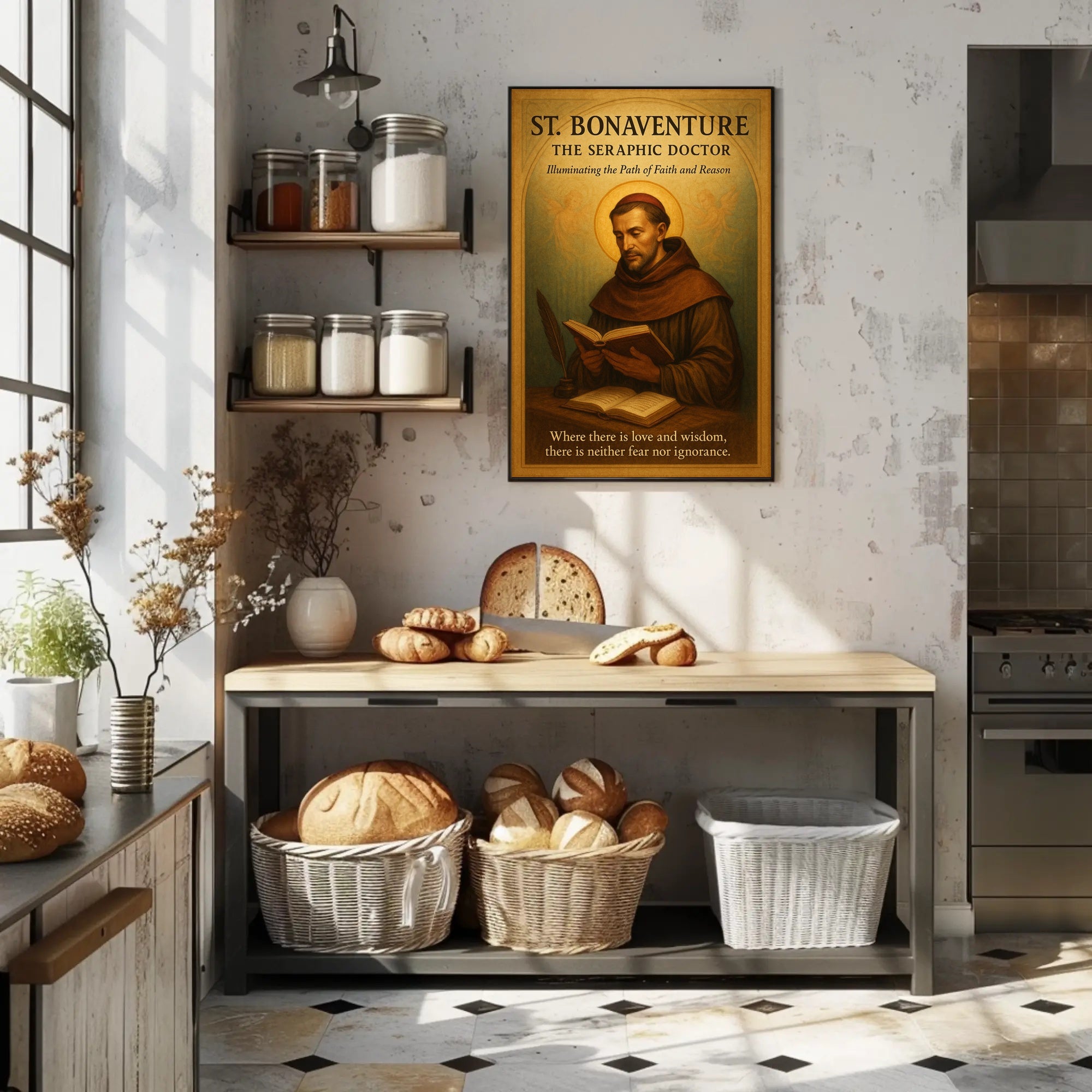 St. Bonaventure The Seraphic Doctor Poster PosterGoat
