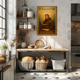 St. Bonaventure The Seraphic Doctor Poster PosterGoat