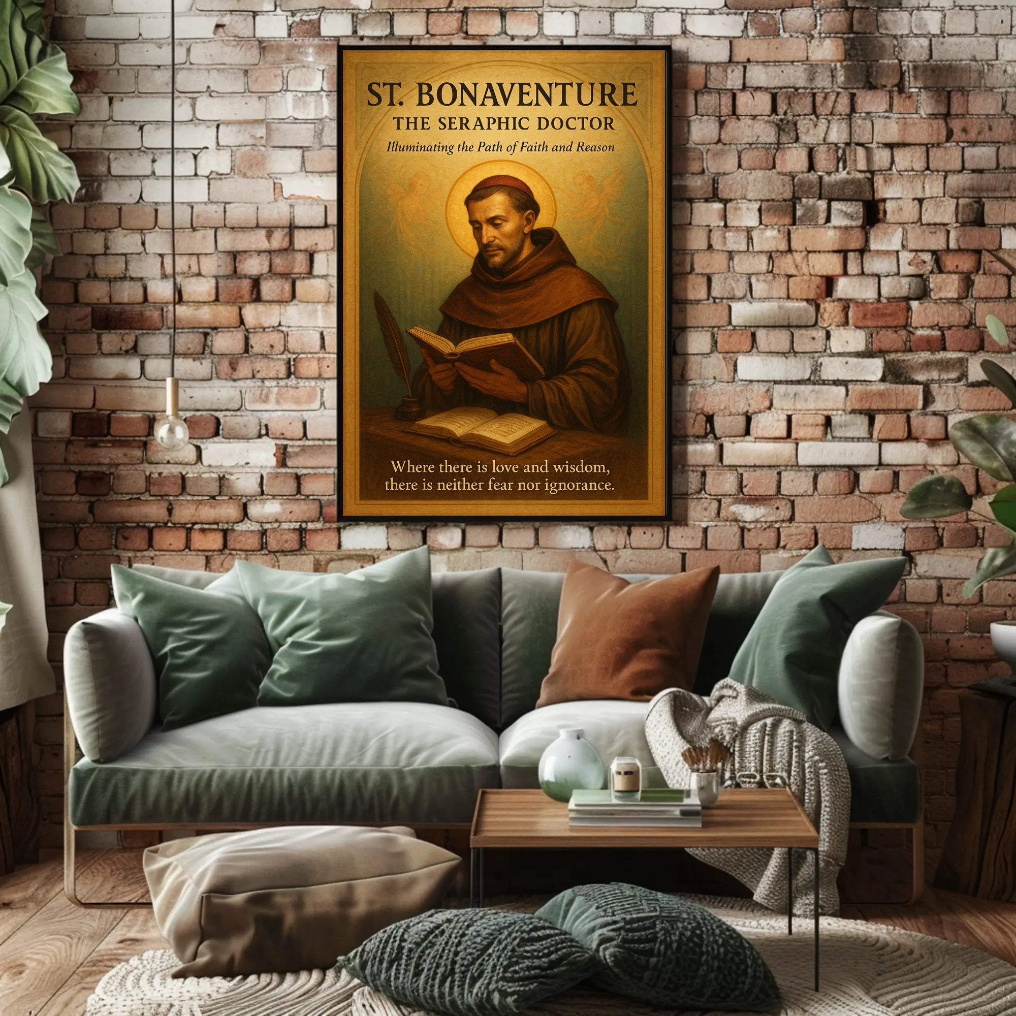 St. Bonaventure The Seraphic Doctor Poster PosterGoat