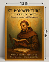 St. Bonaventure The Seraphic Doctor Poster PosterGoat