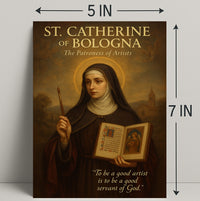 St. Catherine Of Bologna The Patroness Poster PosterGoat